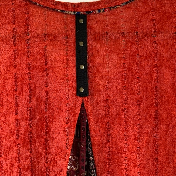 MISS ME Burnt Orange Back Paneled Cardigan… - Picture 7 of 8